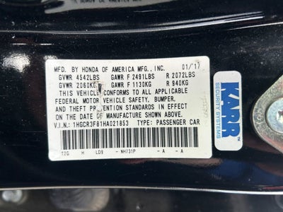 2017 Honda Accord Sedan EX-L V6