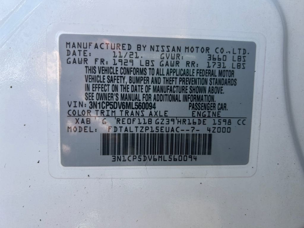 2021 Nissan Kicks SR