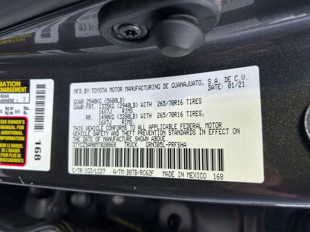 2021 Toyota Tacoma 4WD SR