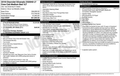 2018 Chevrolet Silverado 2500 HD LT