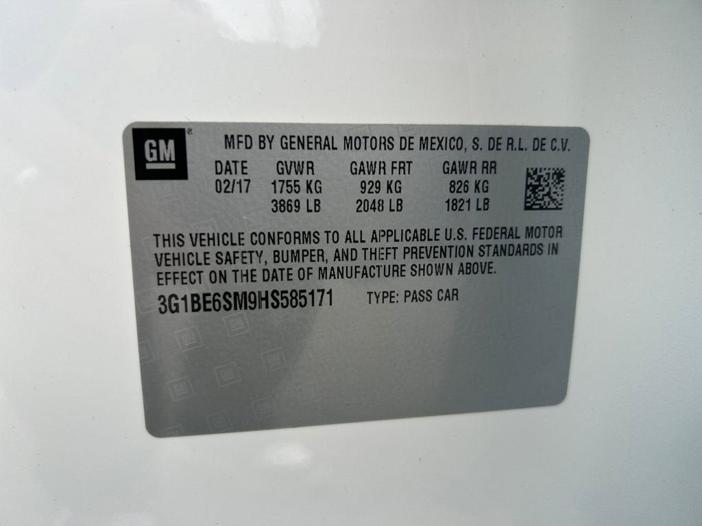 2017 Chevrolet Cruze LT