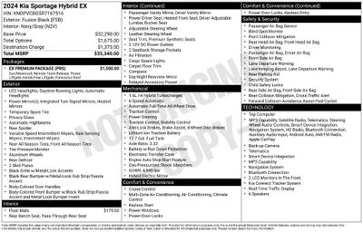 2024 Kia Sportage Hybrid EX