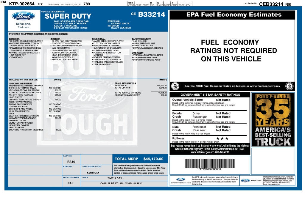 2012 Ford F-250SD Lariat