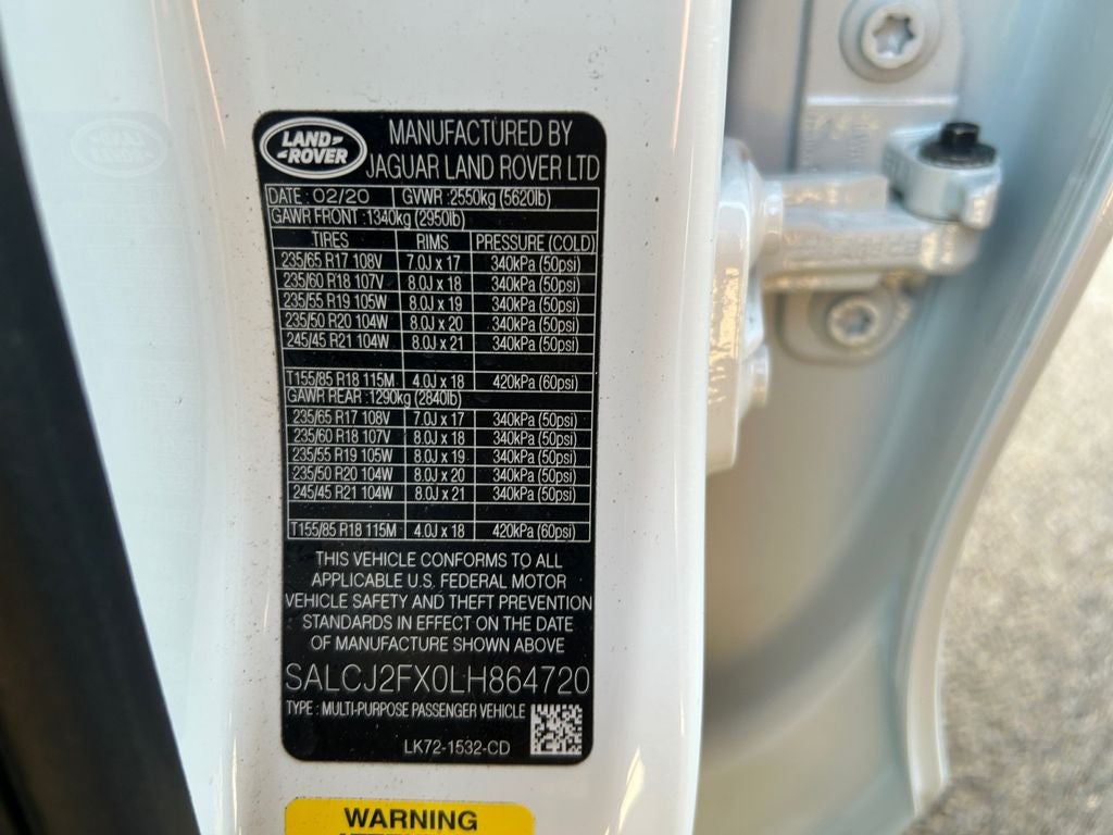 2020 Land Rover Discovery Sport S