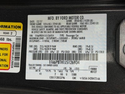 2018 Ford Mustang EcoBoost Premium