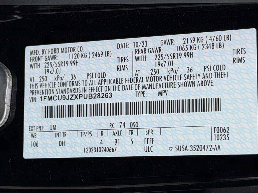 2023 Ford Escape Hybrid Platinum