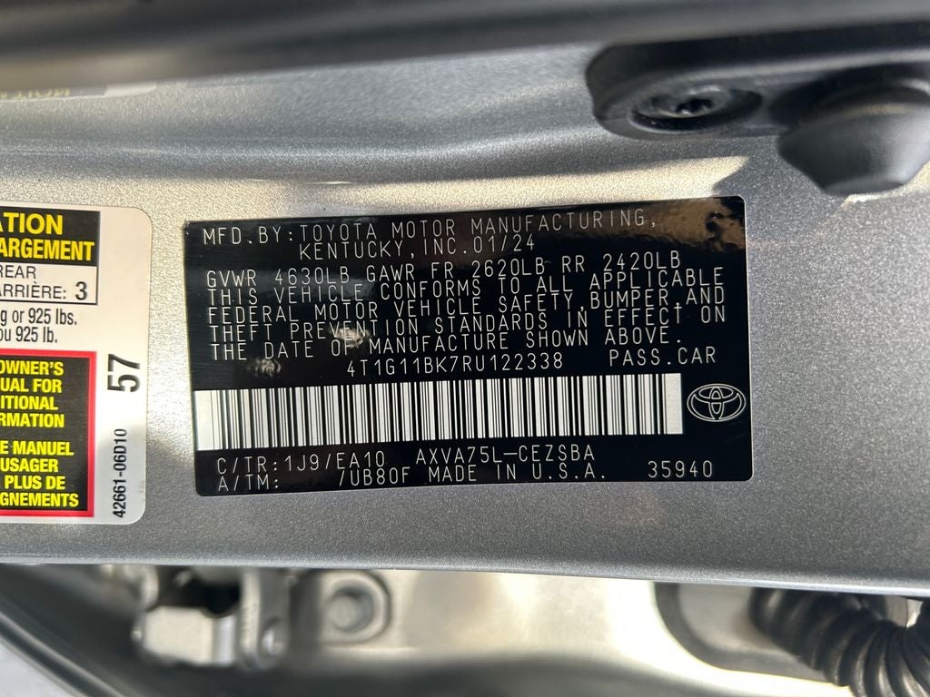 2024 Toyota Camry SE ALL-WHEEL DRIVE