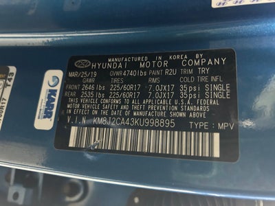 2019 Hyundai Tucson SE