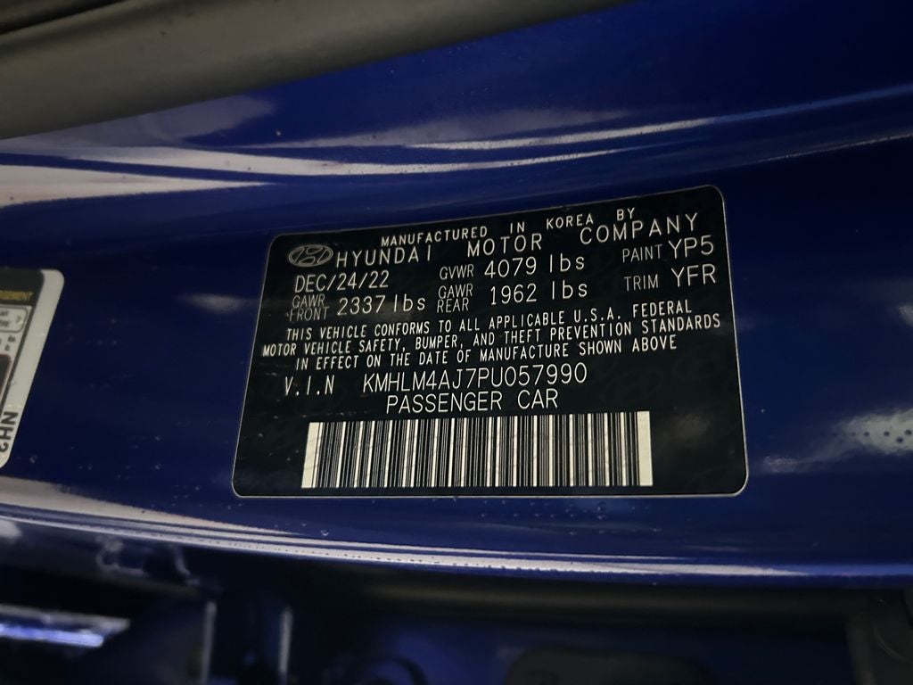 2023 Hyundai Elantra Hybrid Blue