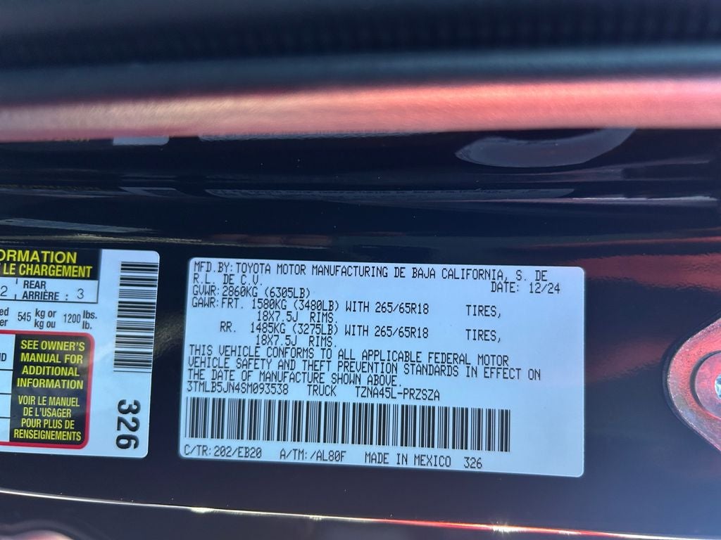 2025 Toyota TACOMA LIMITED Limited