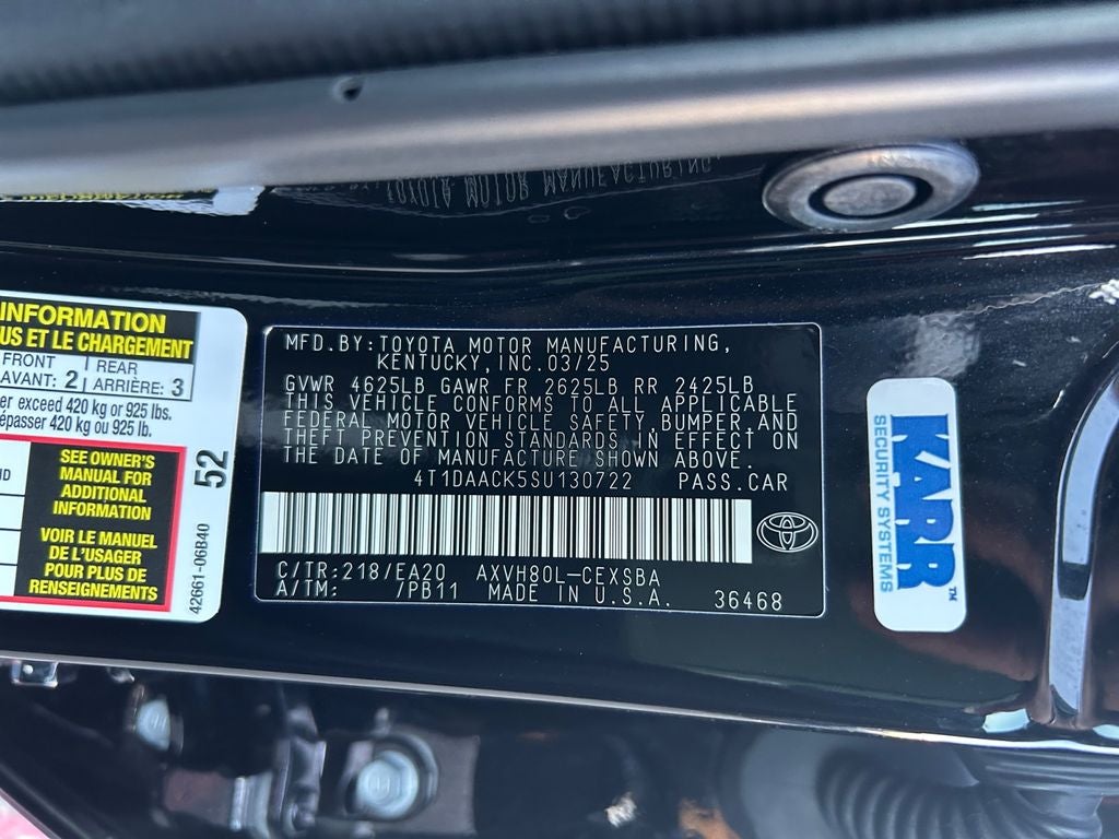 2025 Toyota CAMRY SE