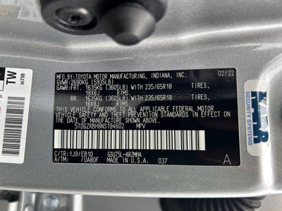 2022 Toyota Highlander XLE