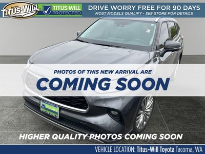 2023 Toyota Highlander Platinum 1 OWNER