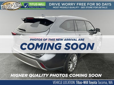2023 Toyota Highlander Platinum 1 OWNER