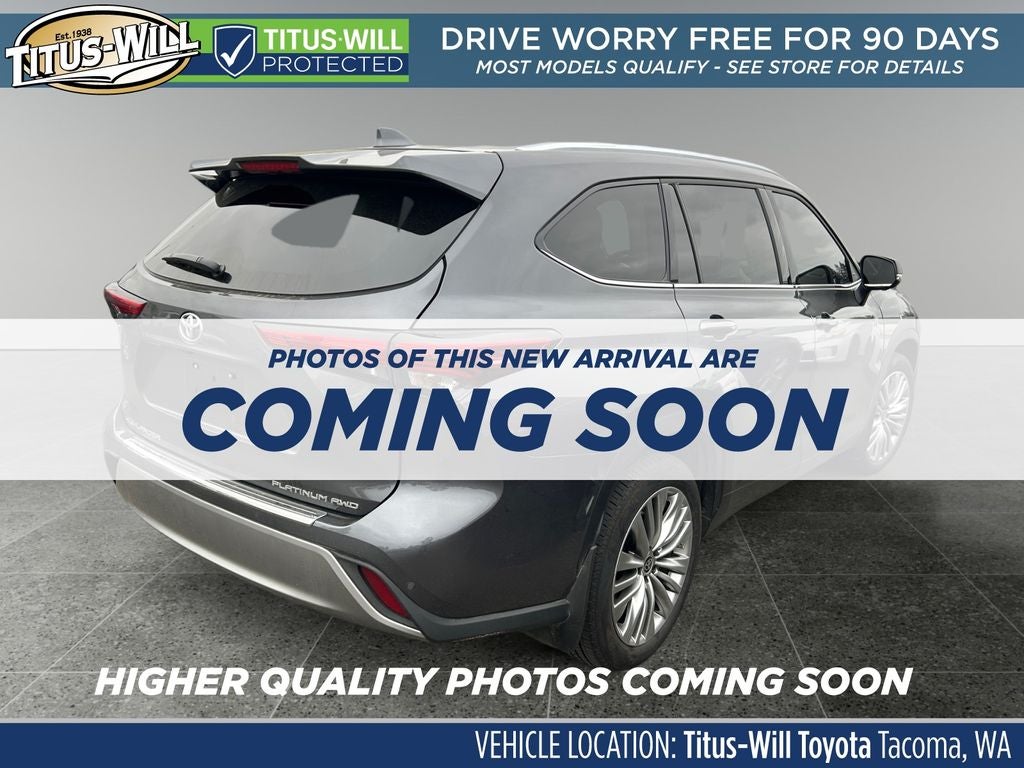 2023 Toyota Highlander Platinum 1 OWNER