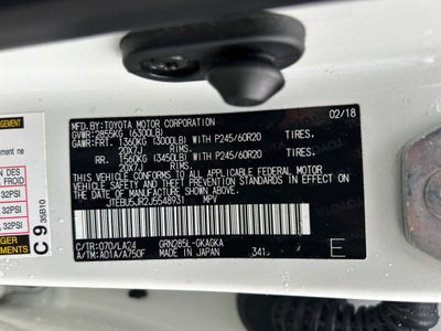 2018 Toyota 4RUNNER Limited 1 Owner