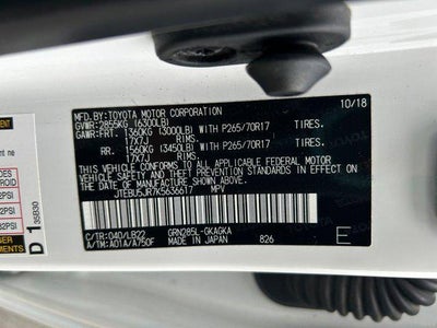 2019 Toyota 4RUNNER SR5 Premium