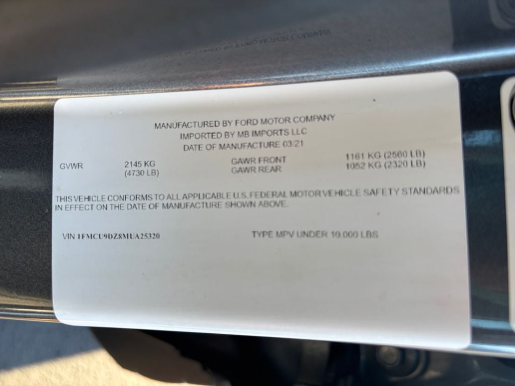 2021 Ford Escape Hybrid Titanium