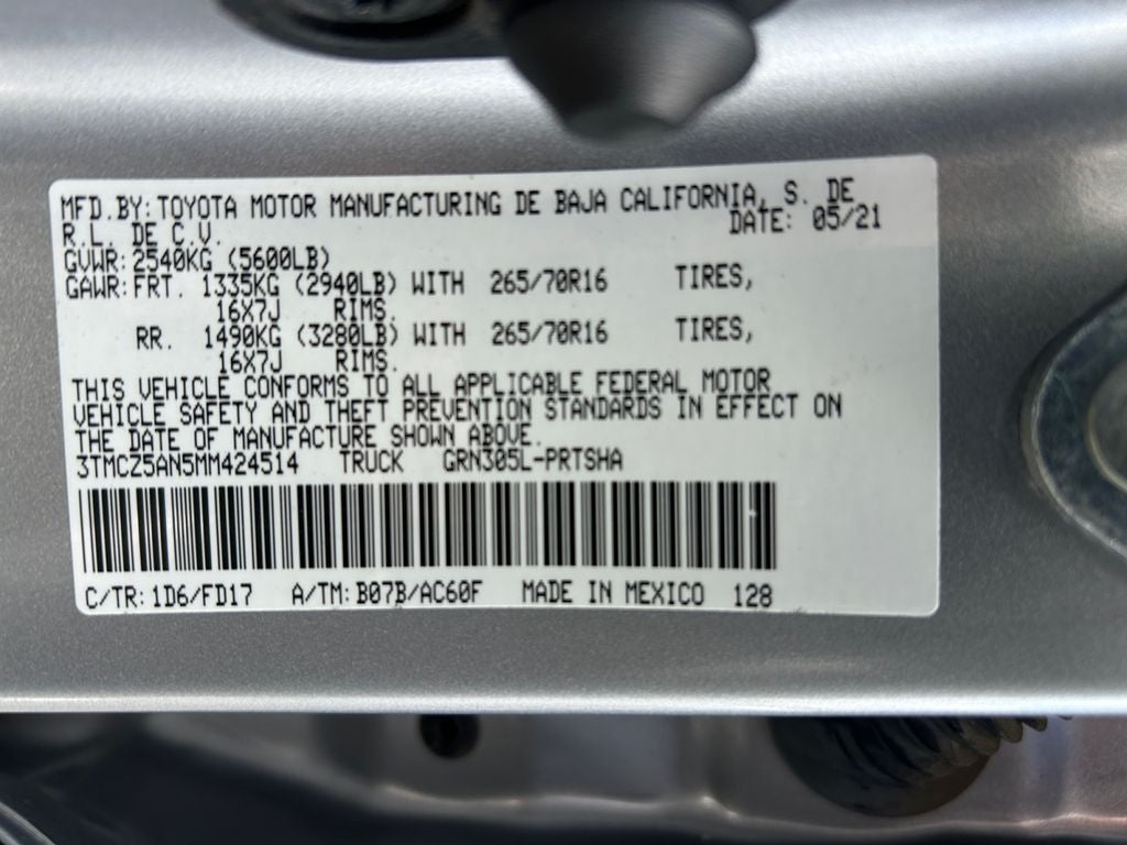 2021 Toyota Tacoma TRD Off-Road V6