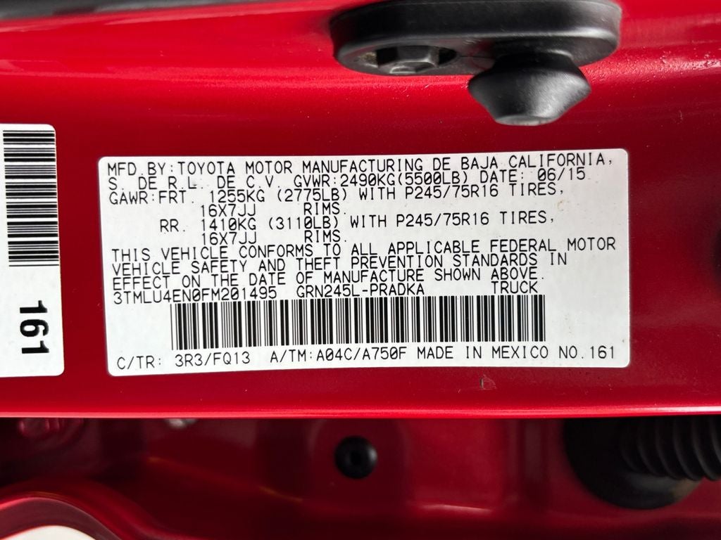 2015 Toyota Tacoma Base V6