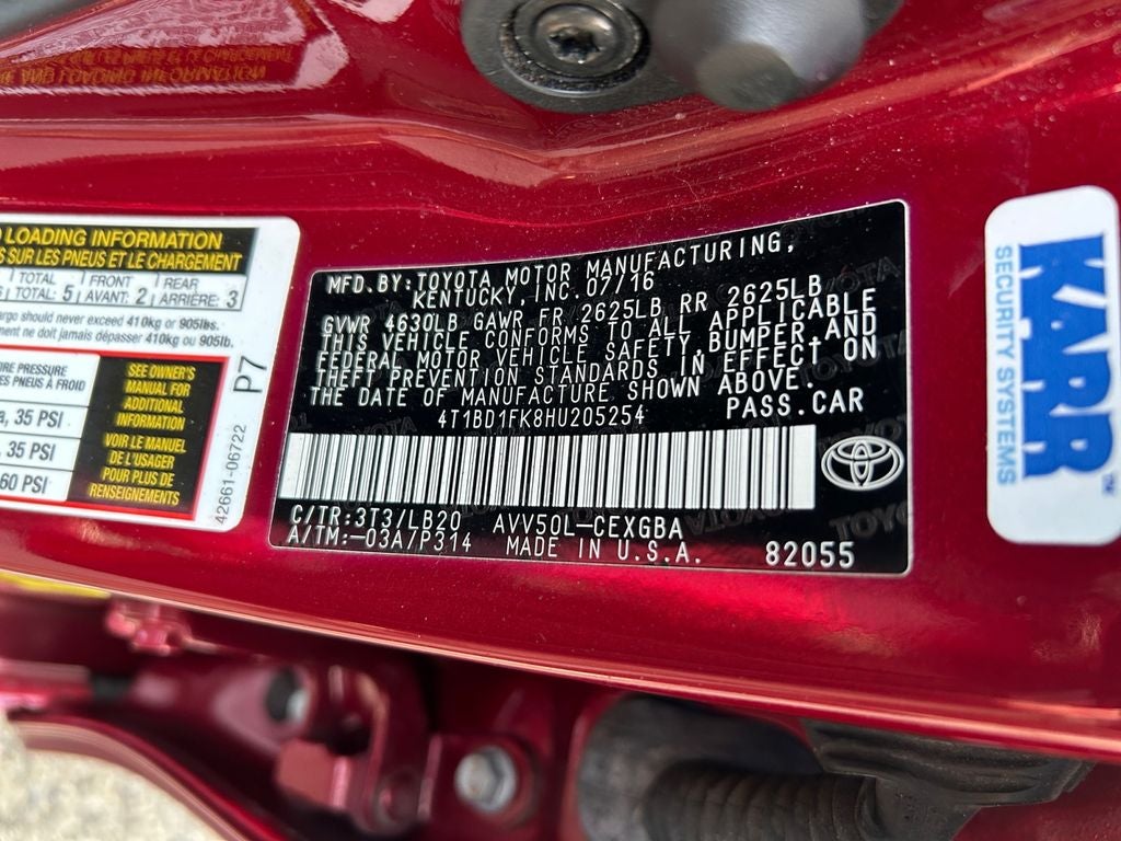 2017 Toyota Camry Hybrid XLE