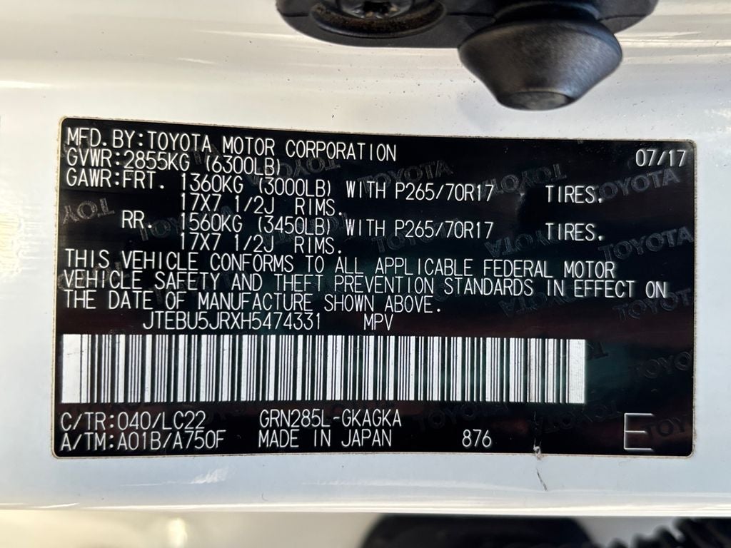 2017 Toyota 4Runner TRD Off-Road Premium