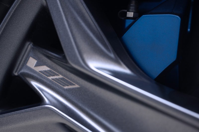 Close-up of the 2026 OPTIQ-V Brembo Performance Front Brakes | Titus-Will Cadillac in Olympia WA